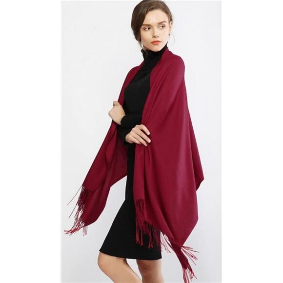 Women's Scarf Pashmina Shawls Winter Warm Long Large Scarves - Picture 2 of 7